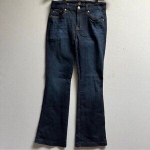 7 For All Mankind ‘A’ pocket Dark Blue Flare Bootcut Jeans Sz 28